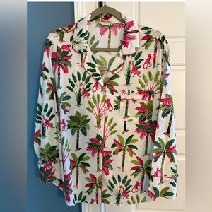 Printfresh Royal Palms pajama top. Like new condition size medium